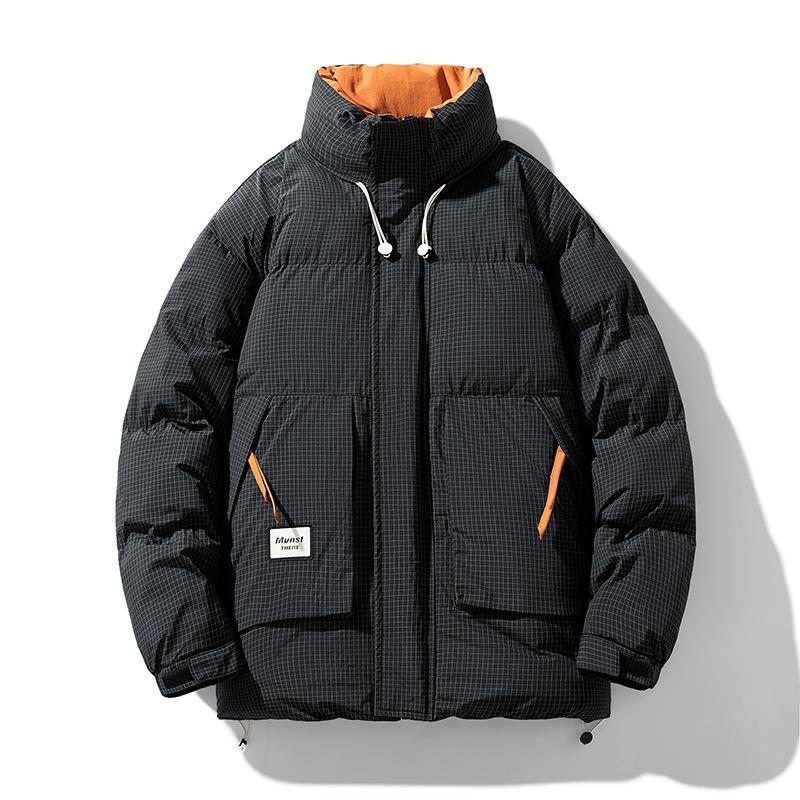 Winter Parkas Männer 8XL 9XL Plus Größe Dick Gepolsterte Jacke Mantel Mode Lässig Fracht Plaid Parkas Männlich Große Größe 8XL 9XL 9XL schwarz von Joom DACH