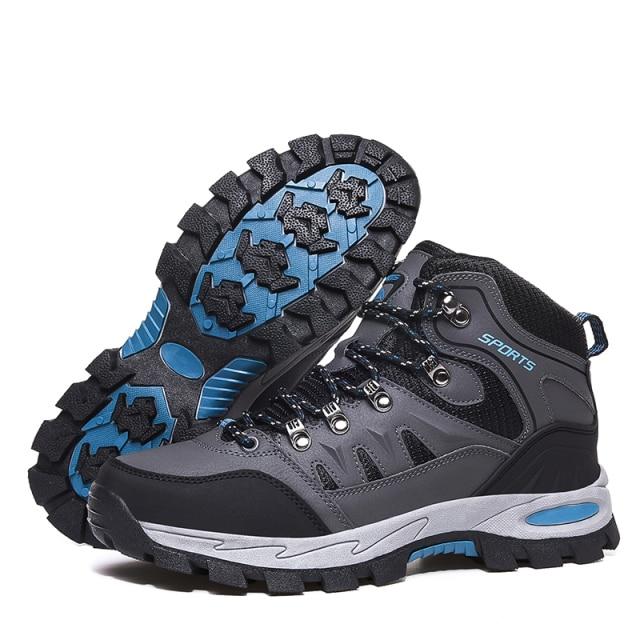 Winter Pro -Mountain Outdoor Wanderschuhe Herren & Damen Fell Wanderstiefel Schnee Walking Warm Training Trekking Schuhe Jungen 36 grau von Joom DACH