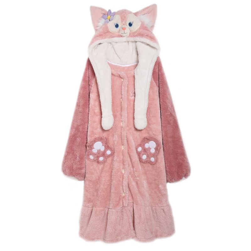 Winter Pyjama für Damen Kawaii Fuchs Cosplay Homewear Schlafbekleidung Lounge Flauschig Warm Bequem Dick Cartoon Weihnachten Neujahr Geschenk L von Joom DACH