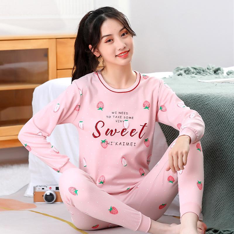 Winter-Schlafanzug mit süßem Bären-Flanell für Damen, Pullover aus Samt für Mädchen, Übergröße 5XL von Joom DACH