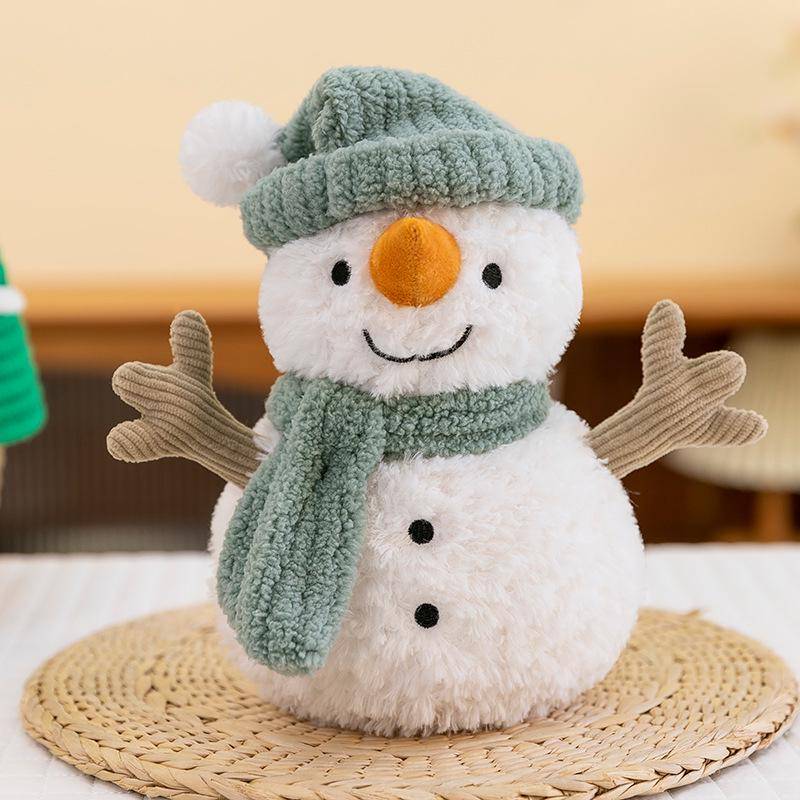 Winter Schneemann Plüschtier - Süßes Weihnachtsgeschenk & Kinderbegleitpuppe 25cm von Joom DACH
