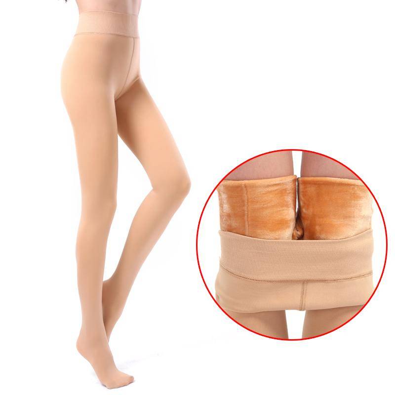 Winter-Thermal-Leggings mit warmem Fleece-Futter für Damen, dicke, mit Fell gefütterte Strumpfhose M Winter-Thermal-Leggings mit warmem Fleece-Futter für Damen, dicke, mit Fell gefütterte Strumpfhose M von Joom DACH