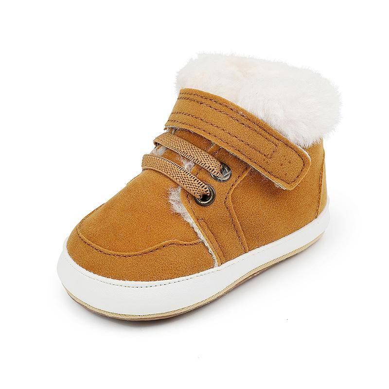 Winter-Wanderschuhe für Jungen, Baby-Pre-Step-Schuhe, Babyschuhe für Neugeborene 12 khaki von Joom DACH