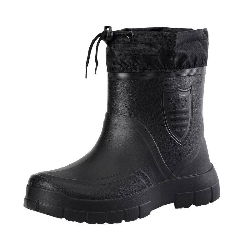 Winter Warme Leichte Knöchel-Regenstiefel Herren Wasserdicht Arbeit Winddicht Baumwolle Regenstiefel Mode Schwarz Slipper Regenschuhe Übergröße 44 schwarz Winter Warme Leichte Knöchel-Regenstiefel Herren Wasserdicht Arbeit Winddicht Baumwolle Regenstiefel Mode Schwarz Slipper Regenschuhe Übergröße 44 schwarz von Joom DACH