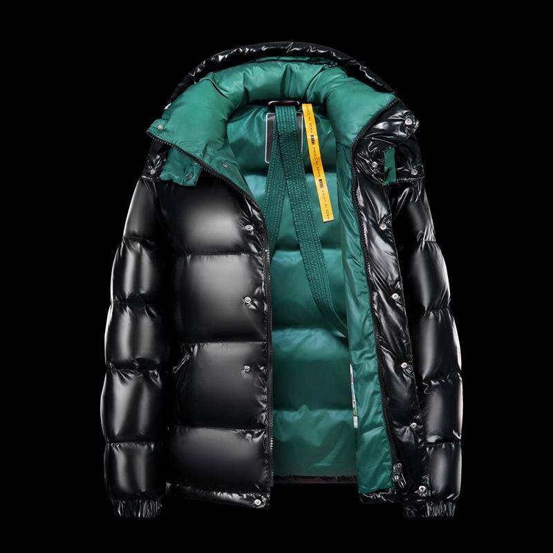 Winter Warme Mäntel Kurze Unten Jacke Männer Helle Kapuze Warm Puffer Kapuzenjacke XXXL grün von Joom DACH