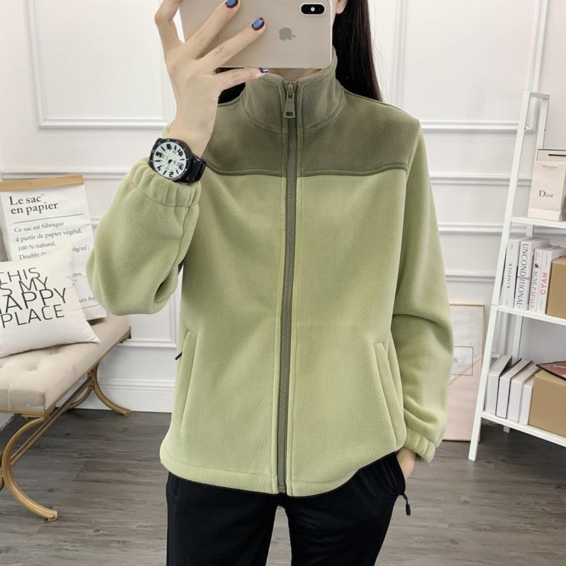 Winter Warme Österreichischer Fleece Partnerjacken für Männer und Frauen Neuer Kontrastfarbiger Fleece Stehkragen Österreichischer Fleece Verdicktes Sweatshirt für Männer 4XL von Joom DACH