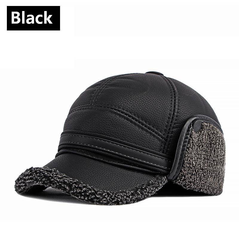 Winter Warme Ohrenschutz Mütze Hut Männer Outdoor Winddichte Mütze Fliegermütze Baseballkappe Ohrenwärmer Mann Papa Vater Opa Geschenk L ( 58-60cm ) von Joom DACH