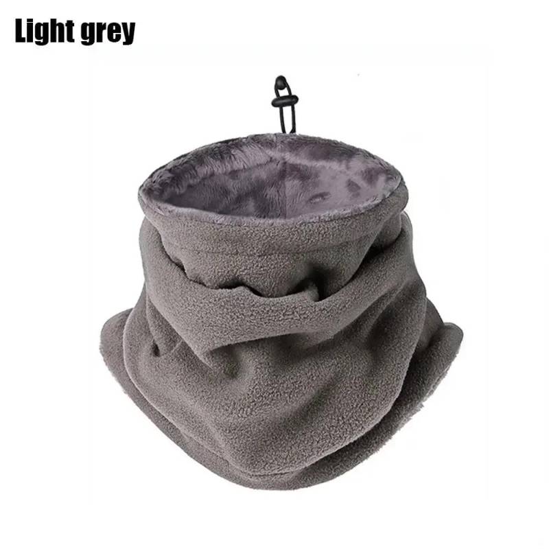 Winter Warme Skimaske Männer Bandana Fleece Halswärmer Gamasche Winddichter Schal Camping Wandern Sturmhaube Angeln Radfahren Gesichtsmaske licht grau von Joom DACH