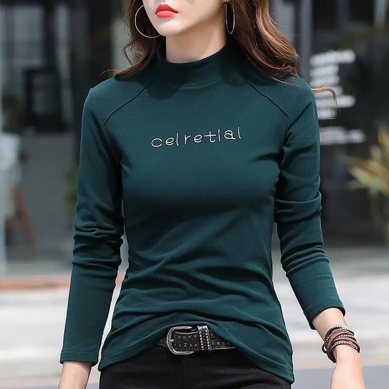 Winter warme Damenbluse, dicker Rollkragenpullover, Hemd für Damen, warme Bluse M von Joom DACH