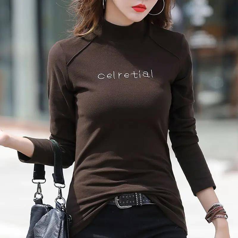 Winter warme Damenbluse, dicker Rollkragenpullover, Hemd für Damen, warme Bluse XXXL von Joom DACH