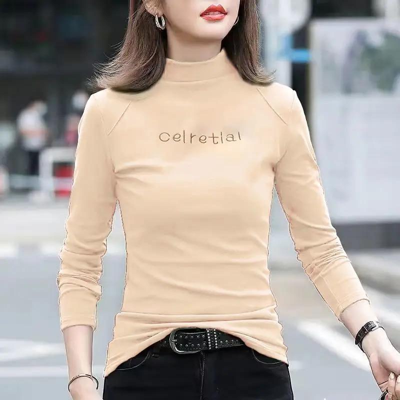 Winter warme Damenbluse, dicker Rollkragenpullover, Hemd für Damen, warme Bluse XXXL von Joom DACH