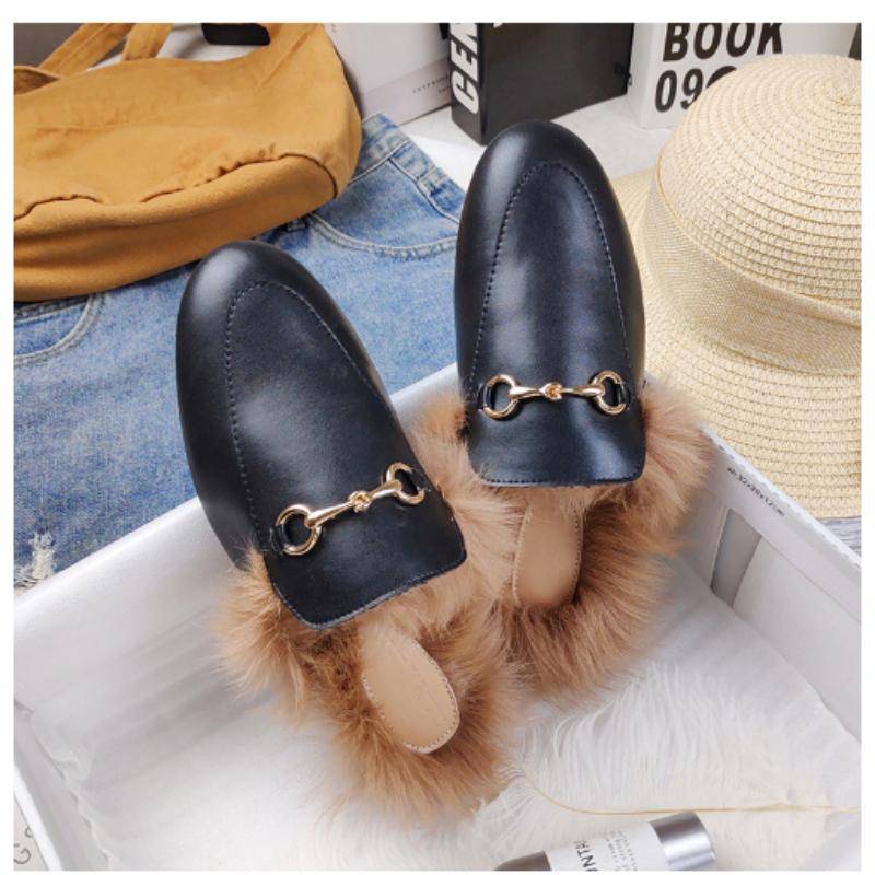 Winterhalbschuhe für Herren, schwarze Halbschuhe, Hausschuhe, Lackleder, lässige Fahrschuhe, Halbschuhe, leichte flache Sandalen für Damen 44 schwarz von Joom DACH