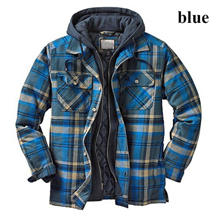 Winterjacke Herren Herren Jacken und Mäntel Mantel für Herren Mantel Hoodies Sweatshirt Plaid Check Hoody Baseball Sportswear Jacken für Herren XL von Joom DACH