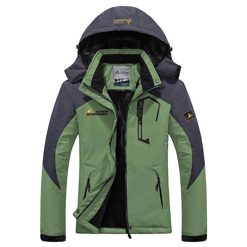 Winterjacke Herren Plus Samt Warm Wind Parka 6XL Plus Size Schwarz Kapuzen Wintermantel Herren. XXL grün von Joom DACH