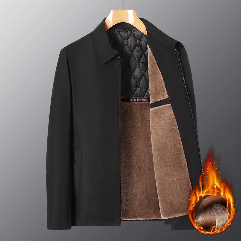 Winterjacke Mittleren Alters Herren Fleecejacke Dad Winter Top 3XL von Joom DACH