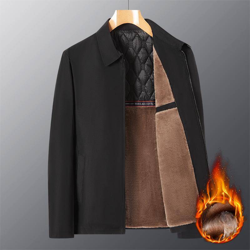 Winterjacke Mittleren Alters Herren Fleecejacke Dad Winter Top 3XL von Joom DACH