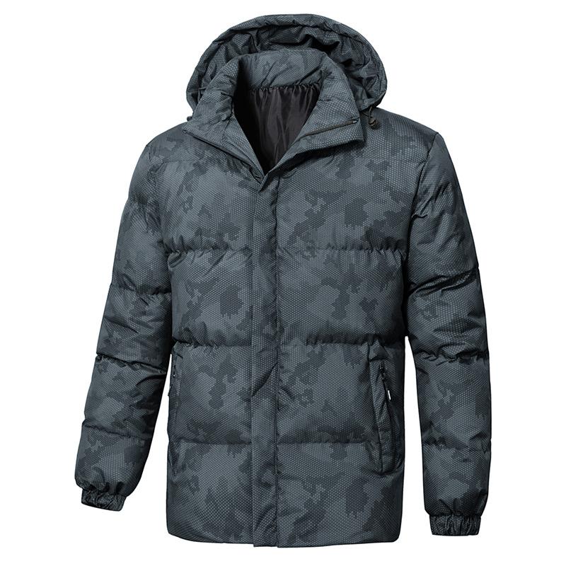 Winterjacke aus Baumwolle für Herren Große Herrenjacke aus Baumwolle mit Kapuze 5XL von Joom DACH