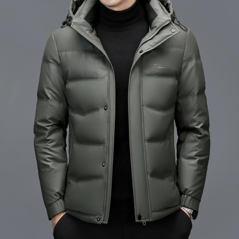 Winterjacke aus echtem Leder für Männer mittleren und älteren Alters, Daddy Wear, Daunenjacke aus dickem Leder, Schaffelljacke 4XL von Joom DACH