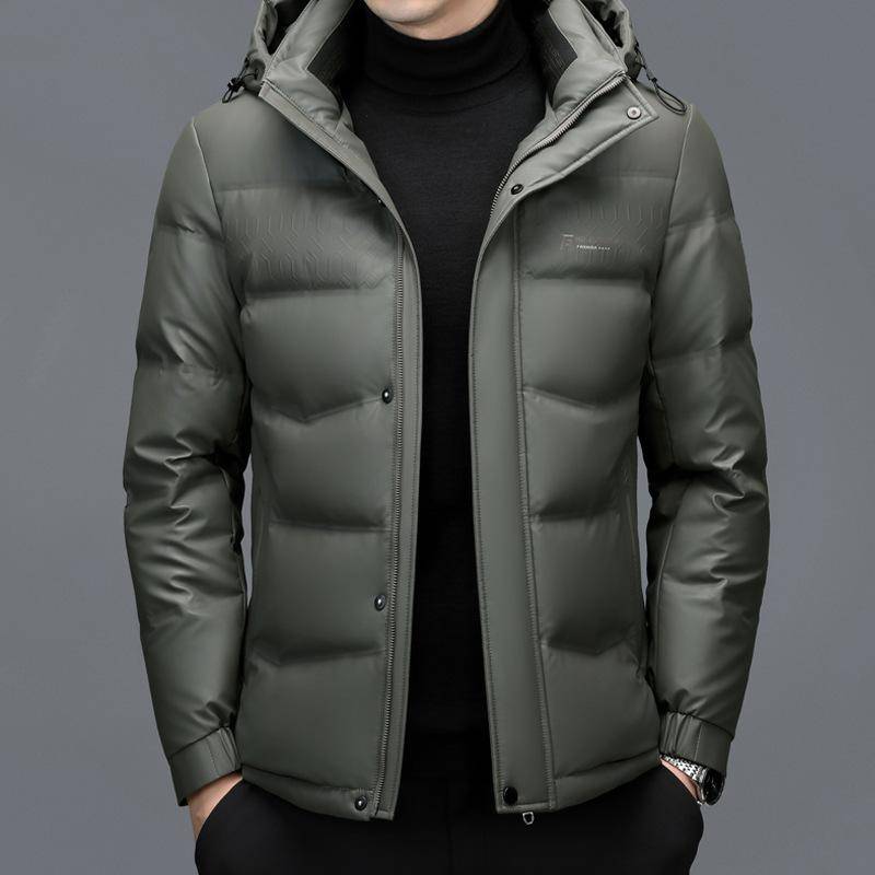 Winterjacke aus echtem Leder für Männer mittleren und älteren Alters, Daddy Wear, Daunenjacke aus dickem Leder, Schaffelljacke 4XL von Joom DACH