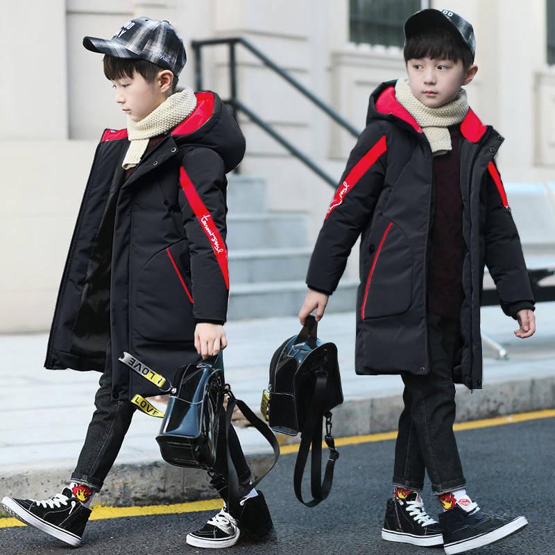 Winterjacke für Jungen, winddicht, warm, Baumwolle, Kontrast-Kapuze, Reißverschluss, lange Puffjacke, Schulkinder, Therme-Parka, Schneemantel, Outfit für 5–15 Jahre 170 schwarz Winterjacke für Jungen, winddicht, warm, Baumwolle, Kontrast-Kapuze, Reißverschluss, lange Puffjacke, Schulkinder, Therme-Parka, Schneemantel, Outfit für 5–15 Jahre 170 schwarz von Joom DACH