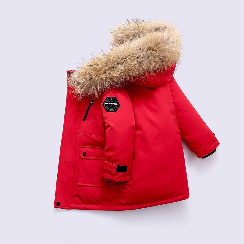 Winterjacke für Jungen Dick Warm Baby Jungen Oberbekleidung Mantel 2-12 Jahre Kinder Teenager Jungen Parka 120 von Joom DACH