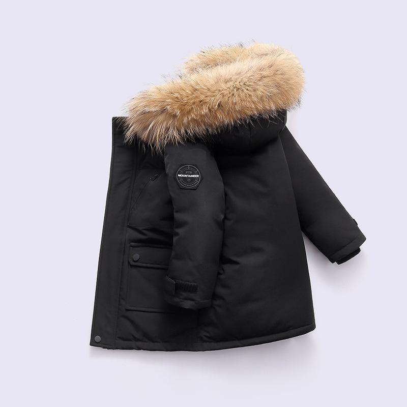 Winterjacke für Jungen Dick Warm Baby Jungen Oberbekleidung Mantel 2-12 Jahre Kinder Teenager Jungen Parka 130 von Joom DACH