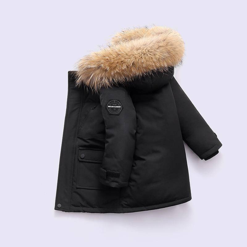 Winterjacke für Jungen Dick Warm Baby Jungen Oberbekleidung Mantel 2-12 Jahre Kinder Teenager Jungen Parka 130 von Joom DACH