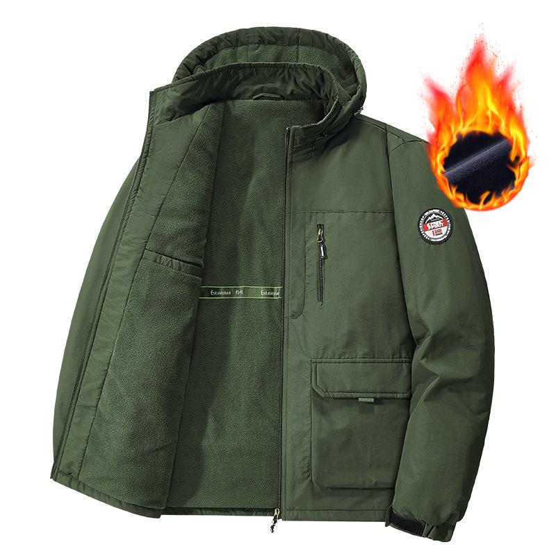 Winterjacken für Herren mit Baumwollpolsterung, Herbst und Winter, neue trendige, dicke Jacken mit Baumwollpolsterung in Übergröße, Winterjacken mit Baumwollpolsterung, Oberteile XL von Joom DACH