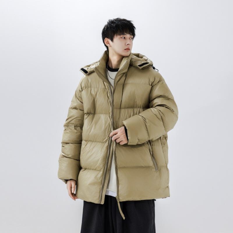 Wintermode Einfache Trendy Beliebte Daunenjacke Mit Kapuze Lässige Warme Winterjacke Für Herren 3XL von Joom DACH