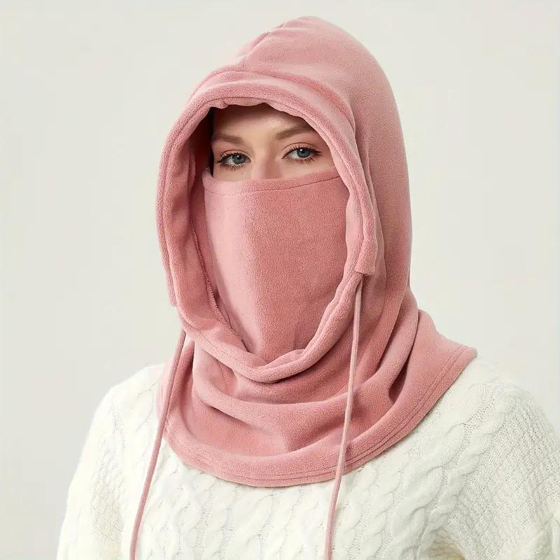 Wintermütze Damen Herren Outdoor Mütze Ohrenschutz Warm Dicker Plüsch Wollmütze Damen Weich Einteiliger Hut Schal Damenmode Verhindert kalten Wind 1PCS rosa von Joom DACH