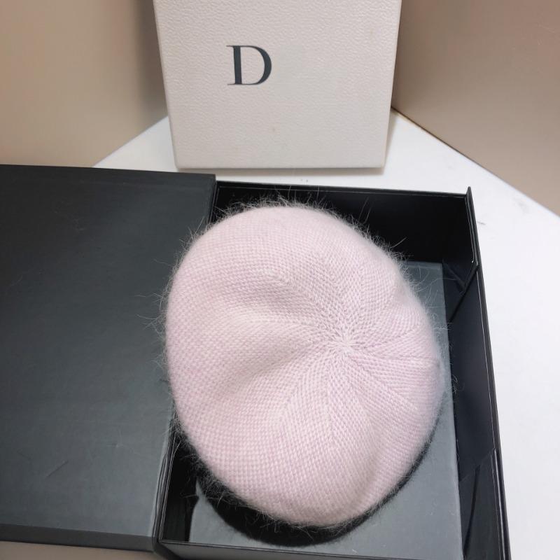 Wintermütze aus Angora-Kaninchenfell, für Damen, gestrickt, modisch, Buchstabe M, Wollmütze, warme Mütze für Damen, Malermütze für Mädchen One Size licht lila von Joom DACH