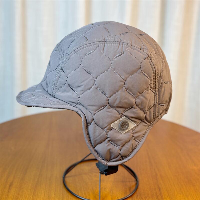 Wintermütze für Männer und Frauen, warme Skimütze, Bombermütze, Ohrenschützer grau von Joom DACH