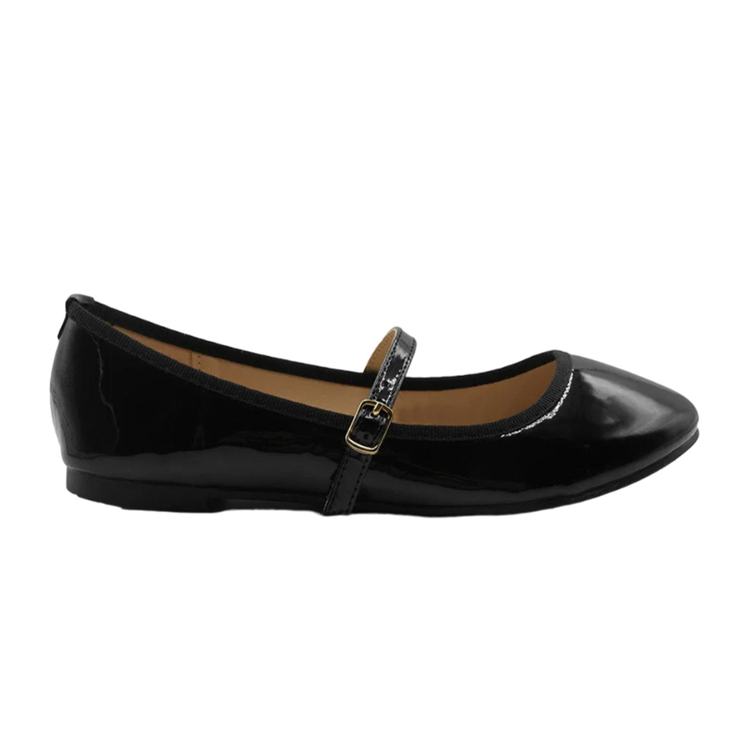Wo ist das von Damen/Damen Josie Ballerinas aus Lack-Kunstleder mit Riemen? 5 UK schwarz von Joom DACH