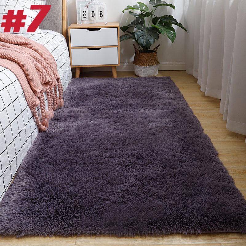 Wohnzimmerteppiche Nachahmung Wolle Pad Fell Teppich Langes Haar Weiches Plüsch Schlafzimmer Sofa 120x200cm von Joom DACH