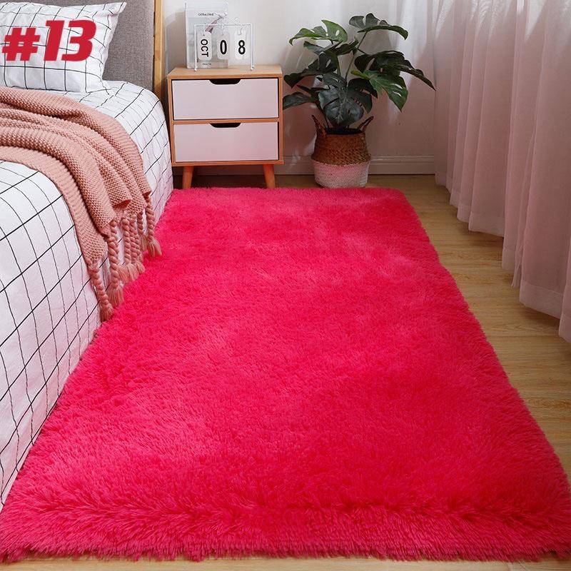 Wohnzimmerteppiche Nachahmung Wolle Pad Fell Teppich Langes Haar Weiches Plüsch Schlafzimmer Sofa 120x200cm von Joom DACH