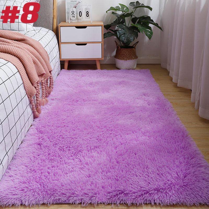 Wohnzimmerteppiche Nachahmung Wolle Pad Fell Teppich Langes Haar Weiches Plüsch Schlafzimmer Sofa 50x80cm von Joom DACH