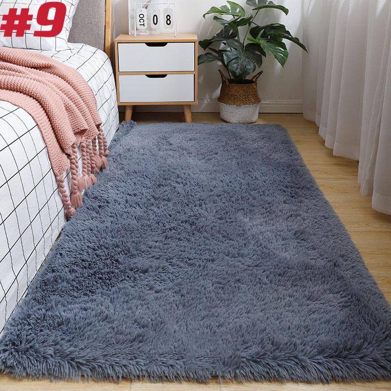 Wohnzimmerteppiche Nachahmung Wolle Pad Fell Teppich Langes Haar Weiches Plüsch Schlafzimmer Sofa 50x80cm von Joom DACH