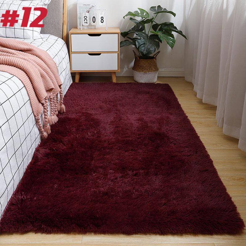 Wohnzimmerteppiche Nachahmung Wolle Pad Fell Teppich Langes Haar Weiches Plüsch Schlafzimmer Sofa 60x160cm von Joom DACH