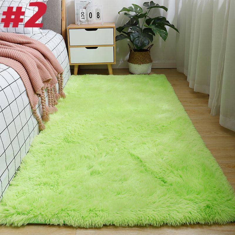 Wohnzimmerteppiche Nachahmung Wolle Pad Fell Teppich Langes Haar Weiches Plüsch Schlafzimmer Sofa 80x160cm von Joom DACH