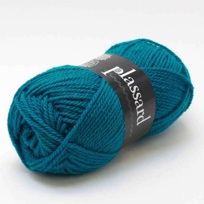 Wolle - Plassard - Basic 606 - Entenblau - 30% Wolle - 70% Acryl - 105 m von Joom DACH