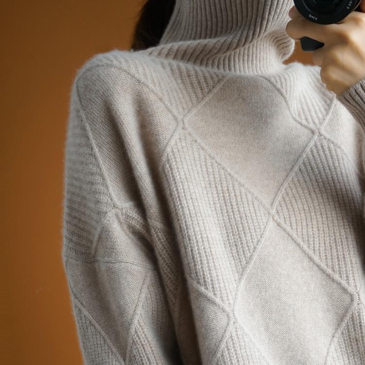 Wollpullover Winter Damen Verdickter Rollkragenpullover Pullover Einfarbig Mode Innen Gestricktes Unterhemd XL Wollpullover Winter Damen Verdickter Rollkragenpullover Pullover Einfarbig Mode Innen Gestricktes Unterhemd XL von Joom DACH