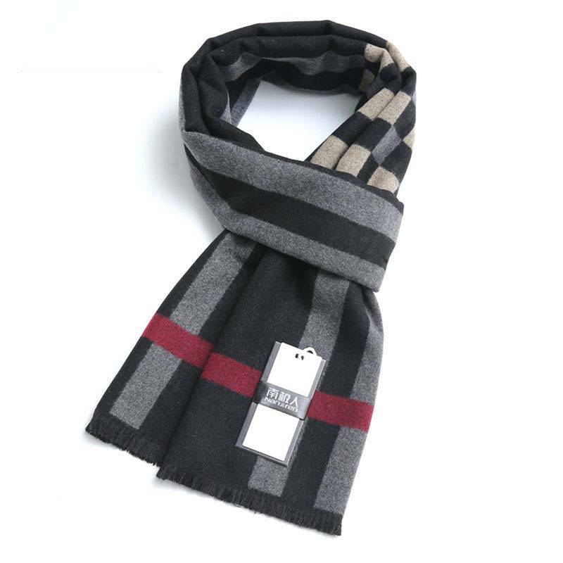 Wollschal Herren Winter All-Match Snood Outdoor winddichter und warmer Schal von Joom DACH