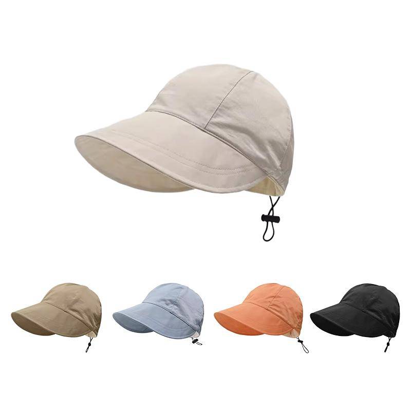Women Adjustable Outdoor Sunscreen Protection Cap Beach Caps for Women Foldable Multiple Options Available khaki von Joom DACH