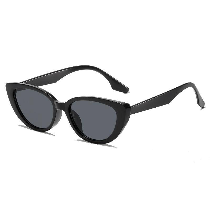 Damen Cat-Eye-Sonnenbrille Retro Premium Sonnenbrille Herren Sonnenschutz Mode Blendschutz Hip-Hop-Brille Uv400 schwarz von Joom DACH