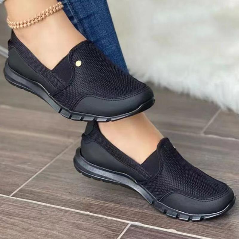 Damen Sneaker Leicht Atmungsaktiv Sommer Lässig Damenschuhe Übergröße Tennisschuhe Mode Sportschuhe 38 schwarz von Joom DACH