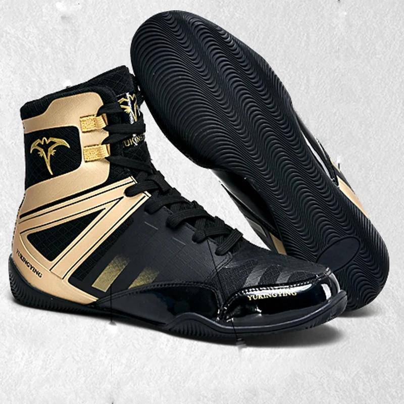 Wrestling-Schuhe für Männer, professionelle Wrestling-Sneakers für Männer, leichte Boxschuhe, Flugschuhe für Kinder 46 von Joom DACH