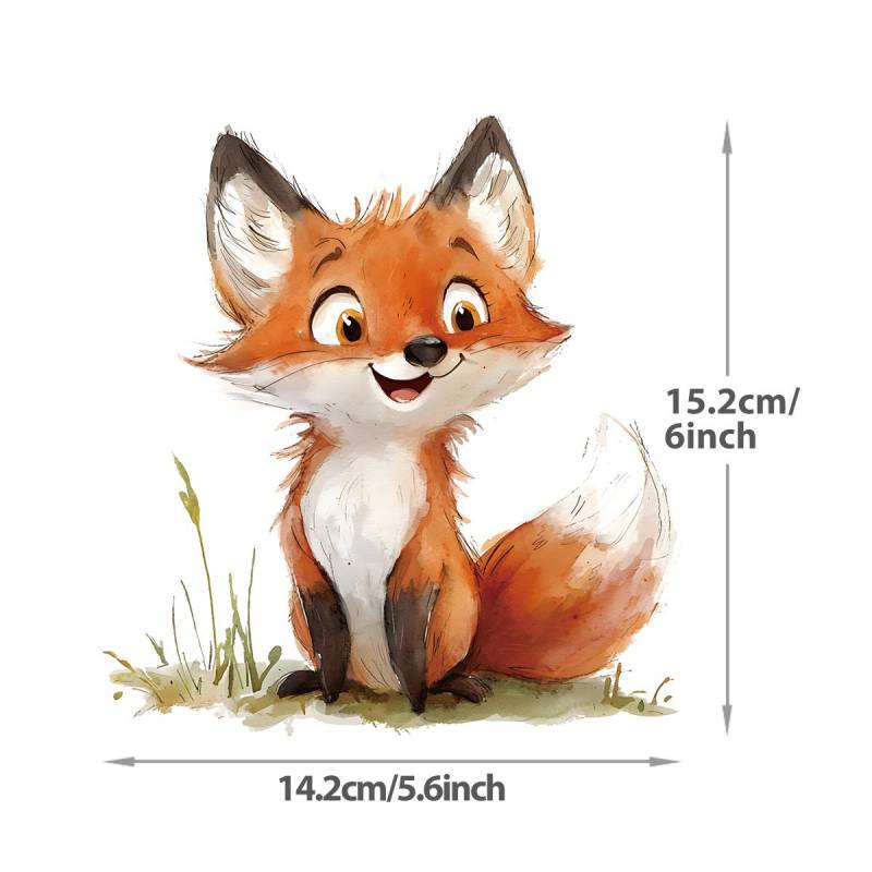 Wütende Lächeln Füchse Wärmeübertragung Aufkleber Tier Druck Patch Hoodies Wärme Presse Applizierte T-Shirt Diy Kleidung Aufkleber Ptches von Joom DACH