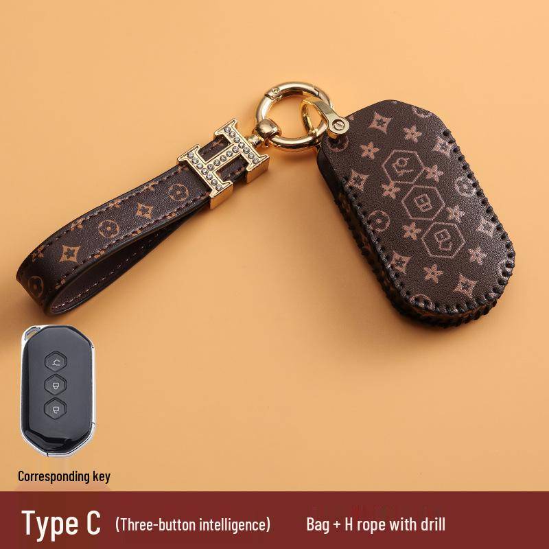 Wuling Hongguang Mini EV Schlüsselhülle - Starlight Lovely Girl Schale mit Schnallentasche Box Packaging von Joom DACH