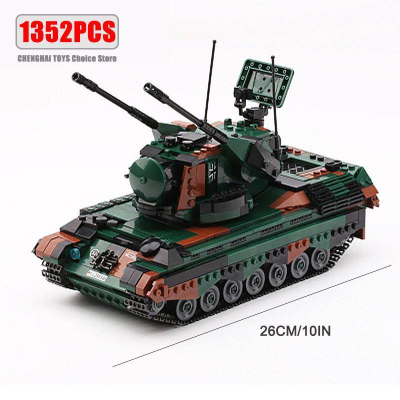 Ww2 Kanone Angriff Panzerfahrzeug Kampfpanzer Auto LKW Armee Waffe Bausteine Sets Modell Jungen Spielzeug für Kinder Geschenk von Joom DACH