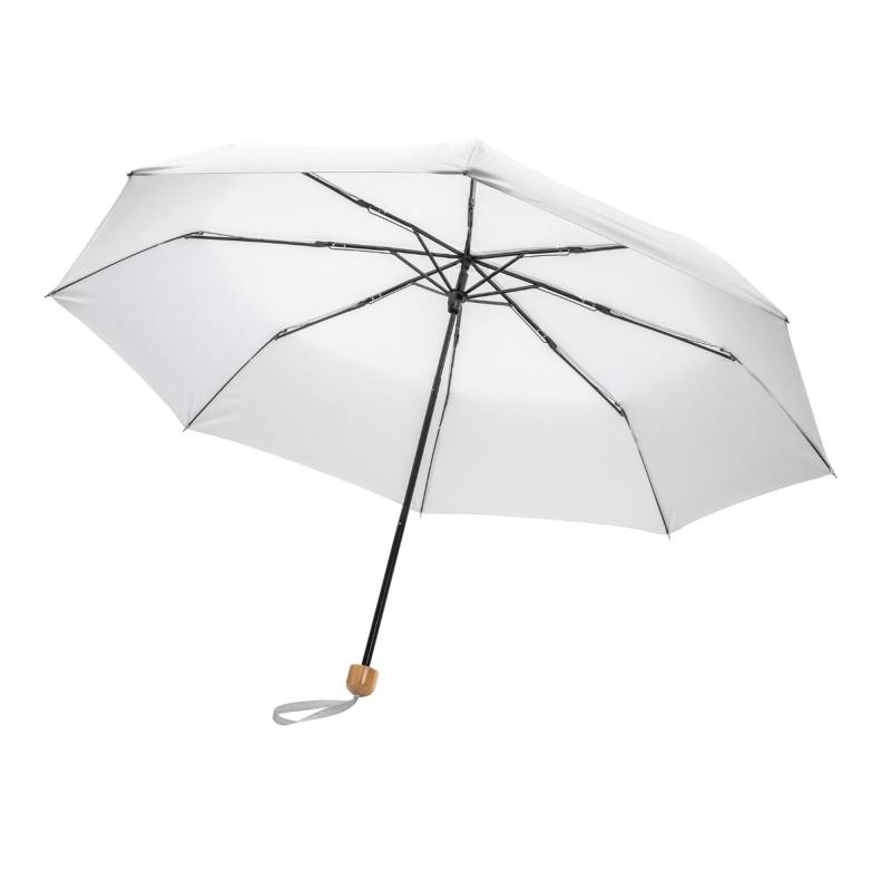 XD Collection Impact Bambus Faltbarer Regenschirm One Size weiß von Joom DACH